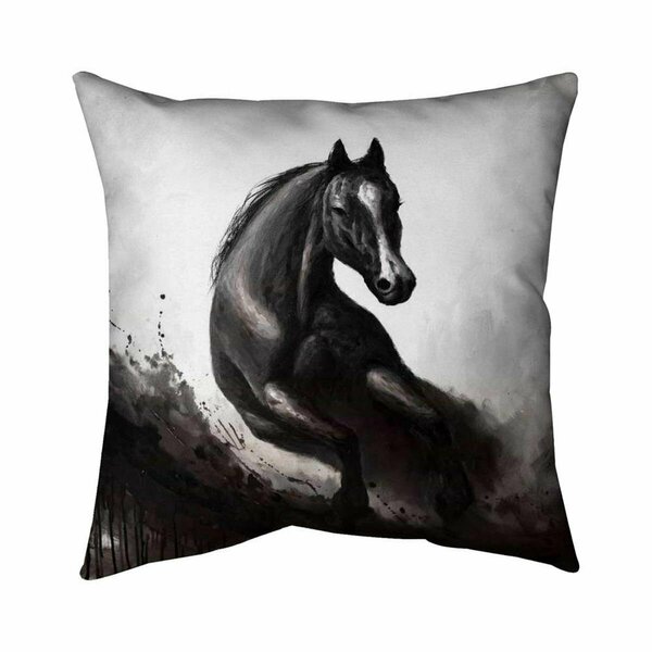 Begin Home Decor 20 x 20 in. Horse In Motion-Double Sided Print Indoor Pillow 5541-2020-AN118-1